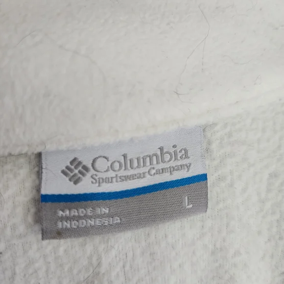 Columbia White Fleece Jacket - Picture 2 of 6